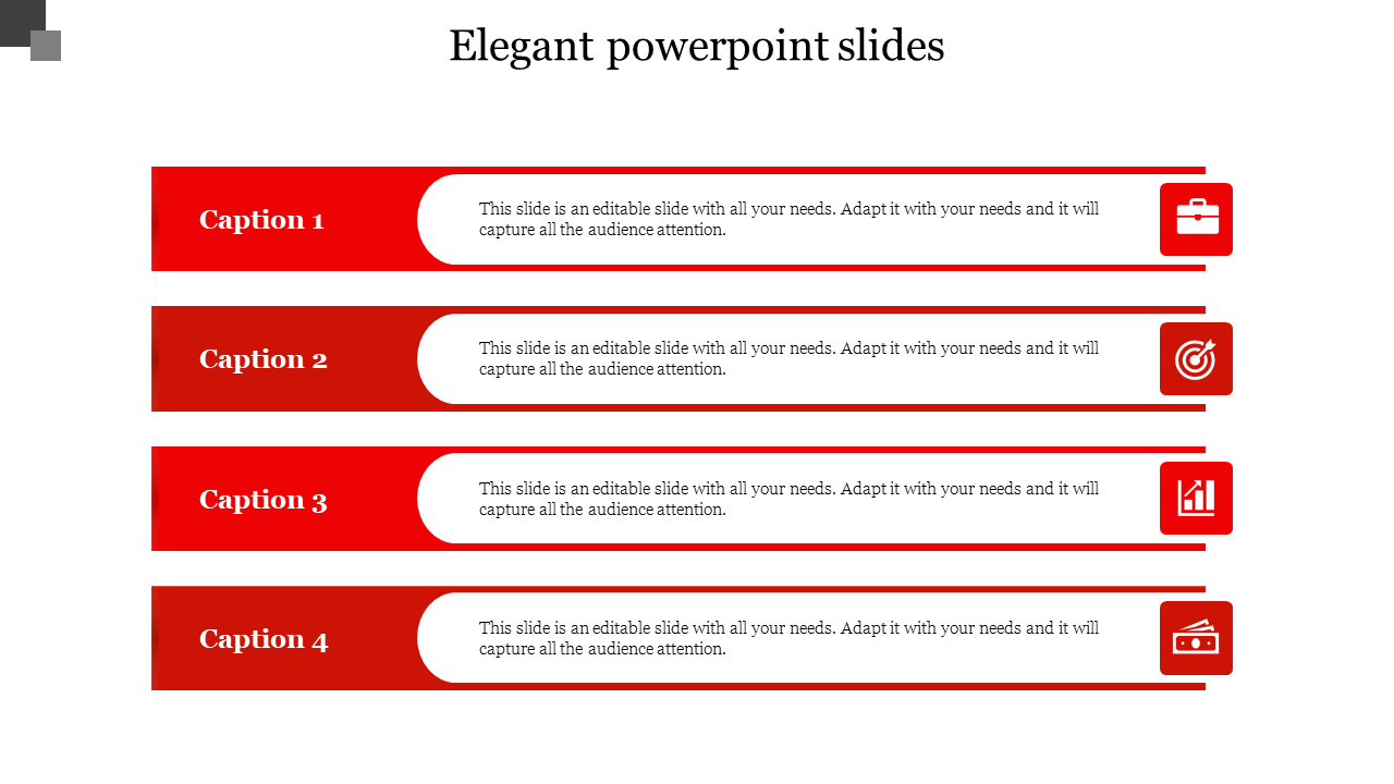 elegant powerpoint slides-Red